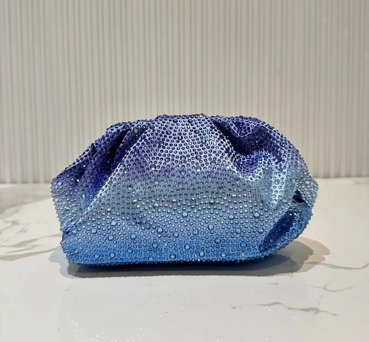 Handle Rhinestones Diamond Evening Clutch Bag Women Handbag Wedding Party Bling Bucket Purse Shoulder Bag  Holiday For Lady Bag