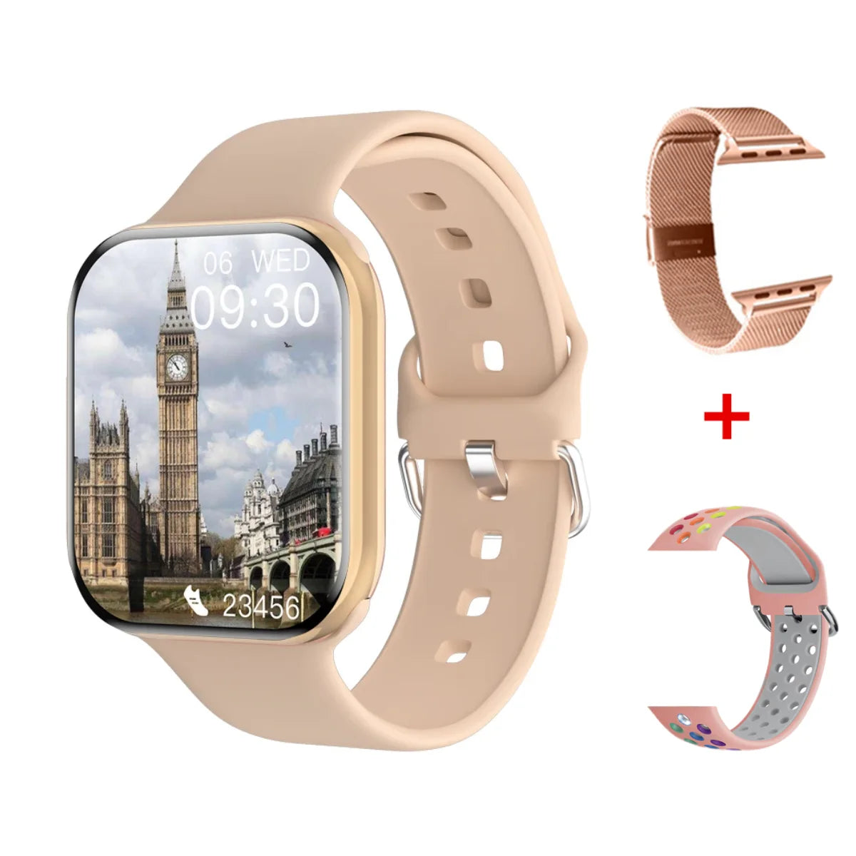 GPS Smart Watch Men For Apple Watch 10 Series Always On Display Body Temperature BT Call NFC Women Smartwatch For IOS Android
