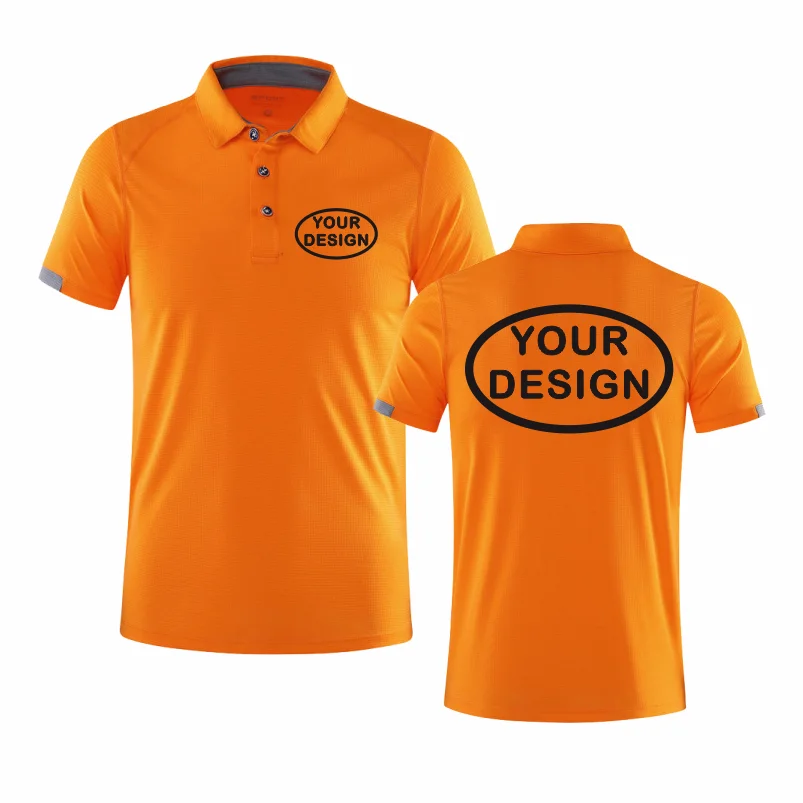 Summer Quick Drying POLO Shirt Logo Custom Printing Embroidery Golf Custom Your Logo Sports T-shirt Top