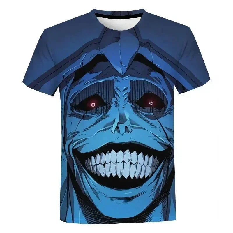 Korea Solo Leveling Anime Comics 3D Print role hobby clothing Short Sleeve T-shirt Oversized Top Quick-drying Tee animation fans