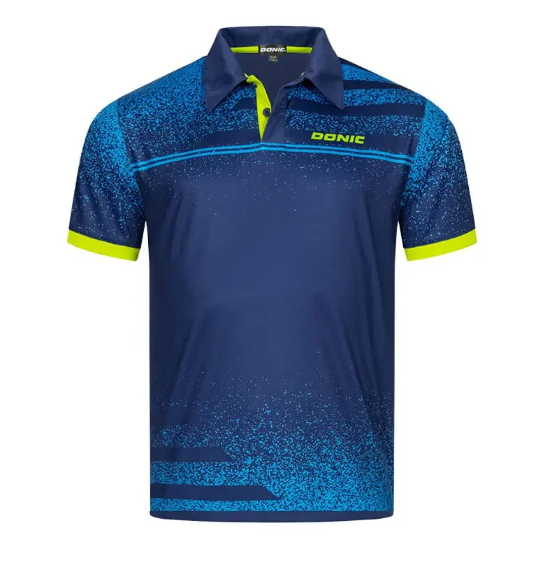 Fashion table tennis shirt men's women's short sleeved polo shirt summer table tennis pullover casual quick drying sport shirts