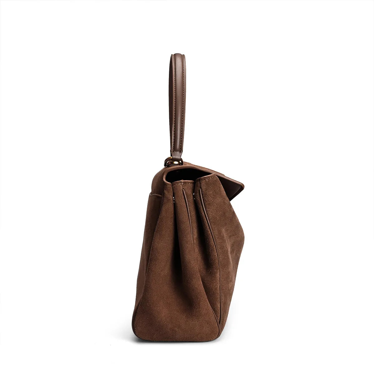 New Rodeo Luxury Designer Women's Handbag Cowhide Suede Tote Fashion Gold Buckle Shoulder Bag Trendy Lady Satchel