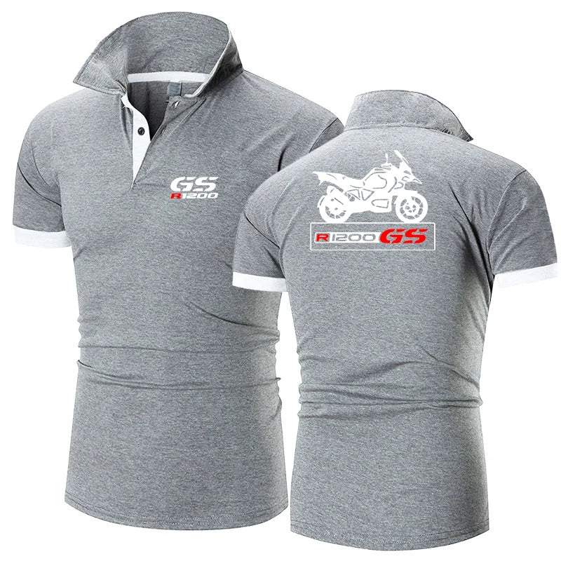2023 Motorcycle R 650 800 1150 1200 GS Adventure Men Youth New Solid Polo Shirt Casual Fashion Summer Short Sleeve Clothing
